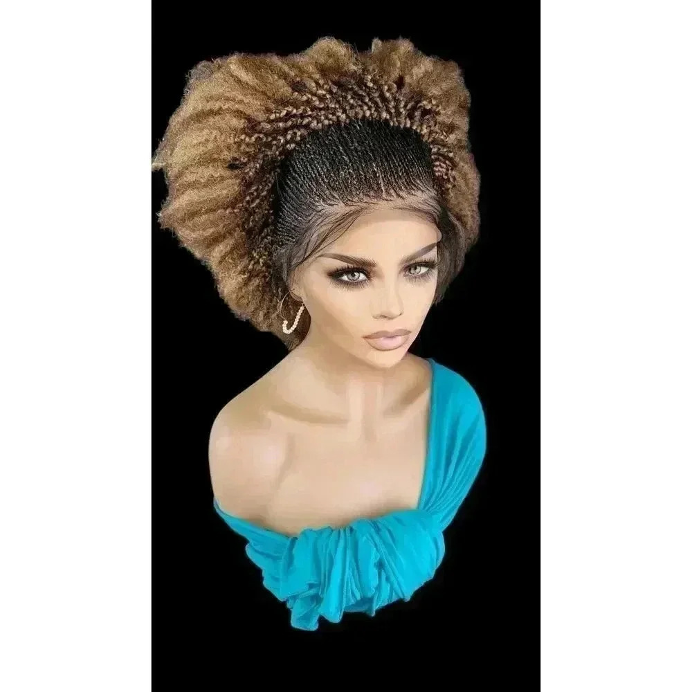 braided wigs, 100% handmade, chic short afro style, gorgeous, vibrant colors NWT - Picture 10 of 15